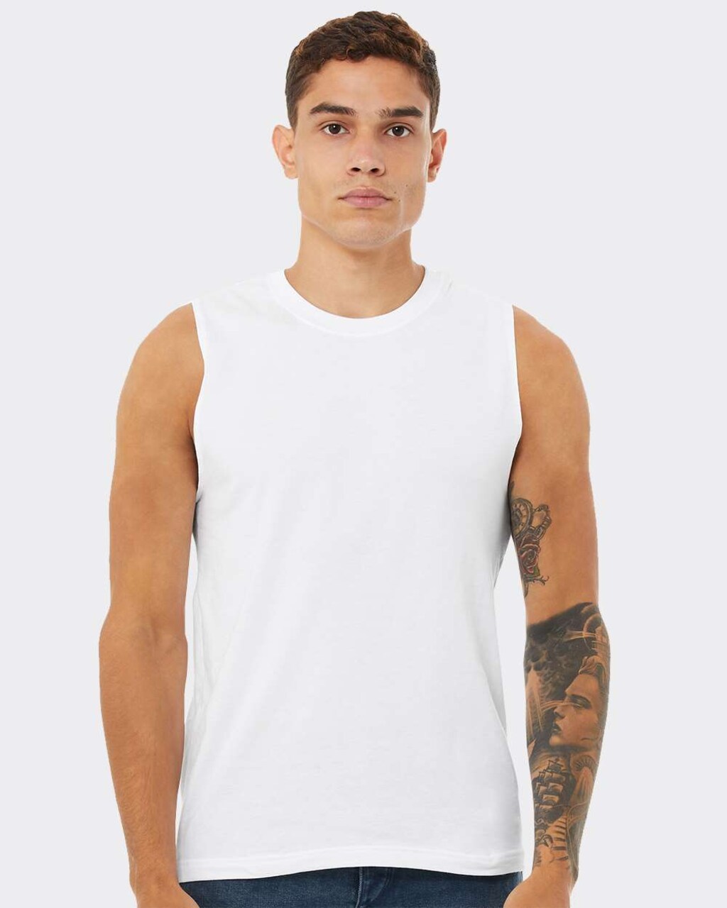 BELLA+CANVAS Jersey Muscle Tank Top for Workout, Casual Wear & Summer Comfort Unisex Cotton Sleeveless Tee